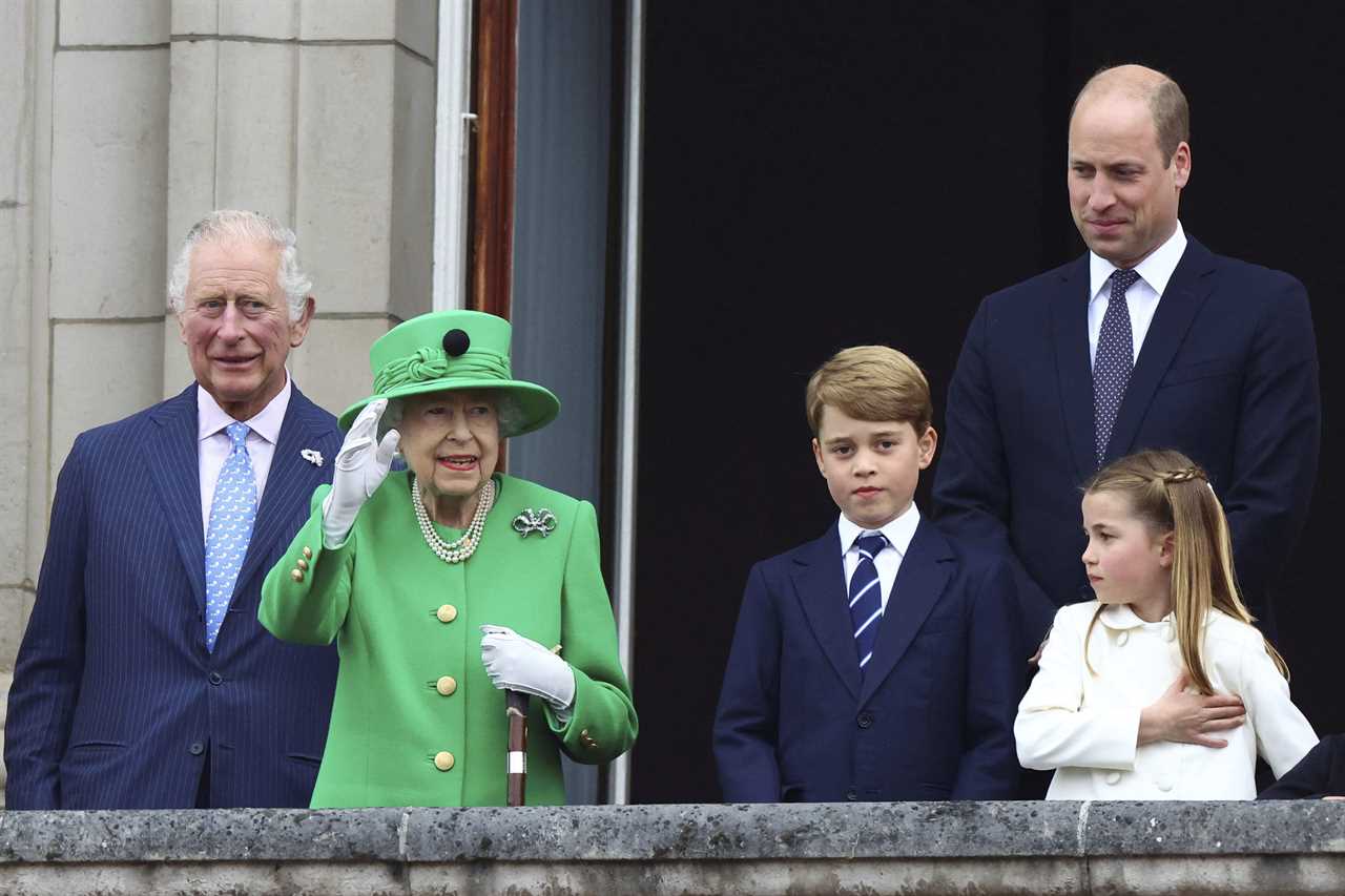 Royal fans all say the same thing as they spot Princess Charlotte making secret gesture to Prince George on the balcony