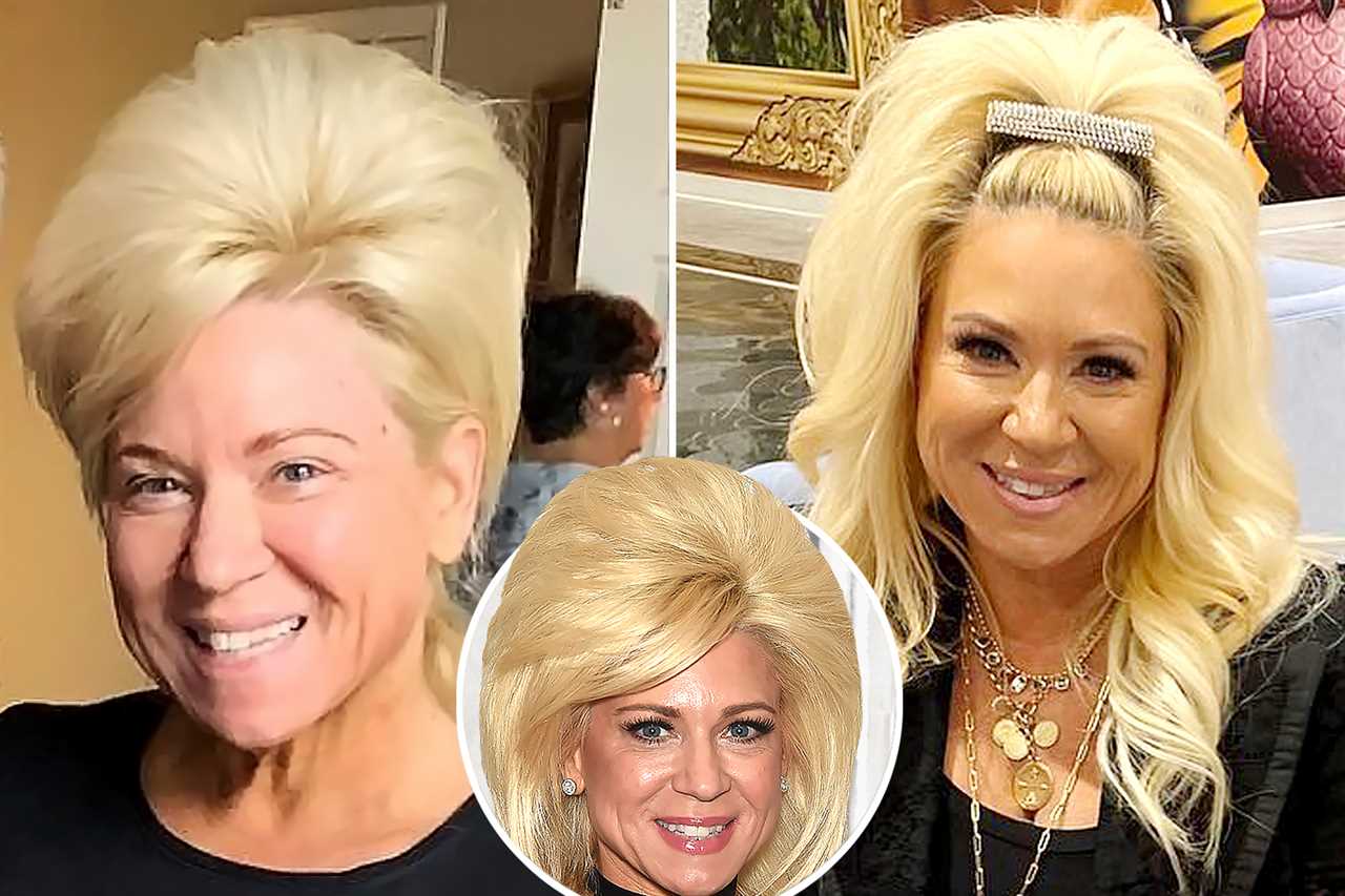 Long Island Medium Theresa Caputo STUNS in sky-high hair & tiny shorts in behind-the-scenes look from secret project