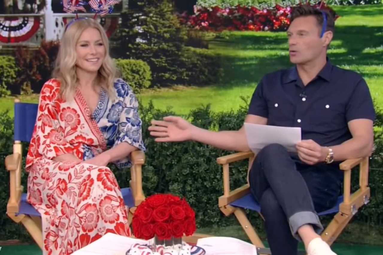 Ryan Seacrest and Kelly Ripa’s fans catch embarrassing mistake on Live as co-hosts welcome iconic guest