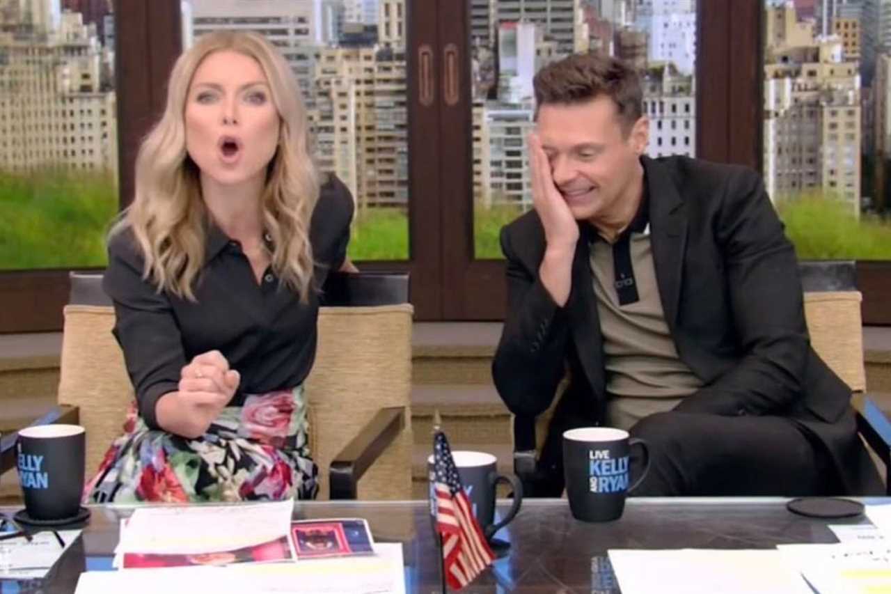 Ryan Seacrest and Kelly Ripa’s fans catch embarrassing mistake on Live as co-hosts welcome iconic guest