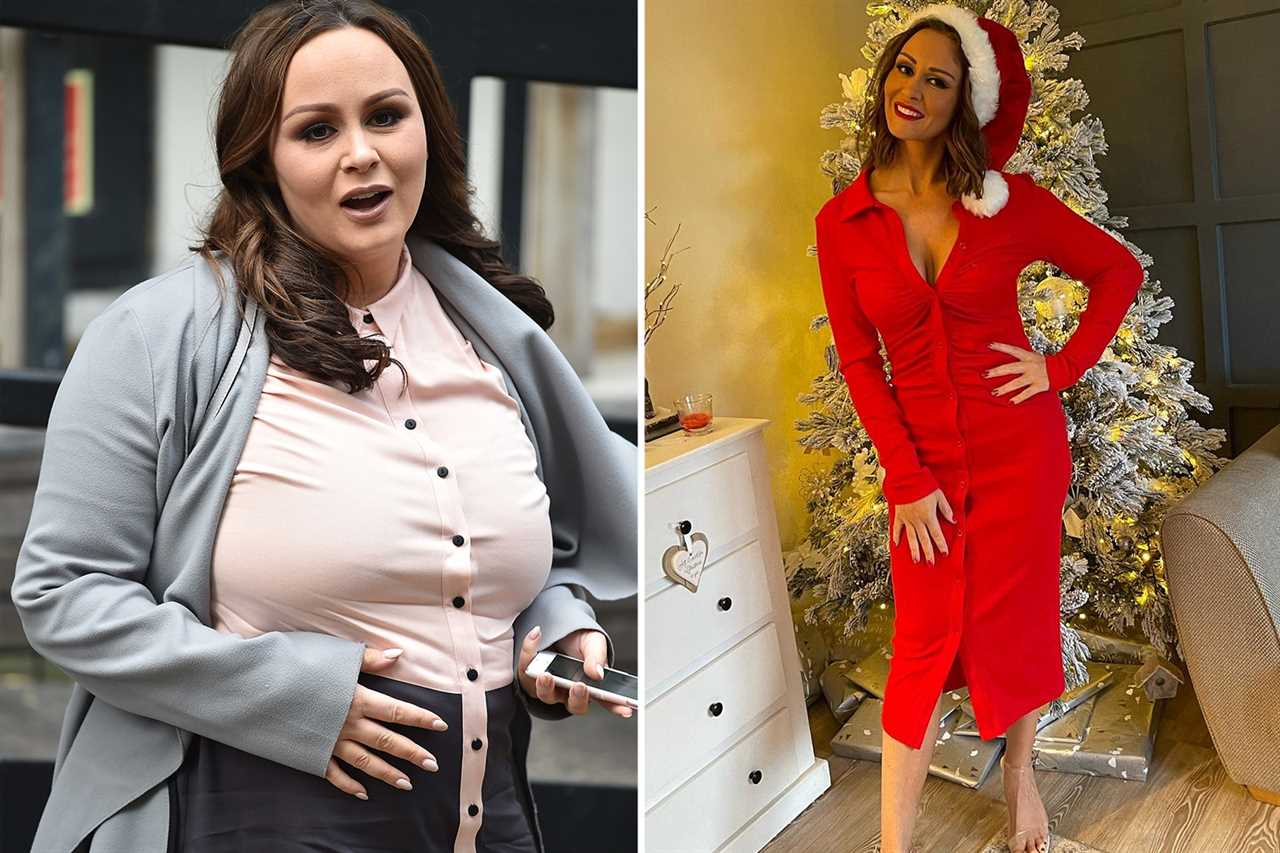 Chanelle Hayes flashes her sparkling engagement ring as she kisses fiancé Dan Bingham on dog walk