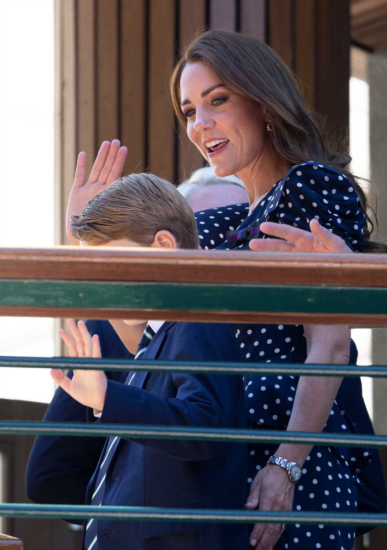 Prince George comes with Kate Middleton and William to watch Nick Kyrgios and Novak Djokovic in Wimbledon final