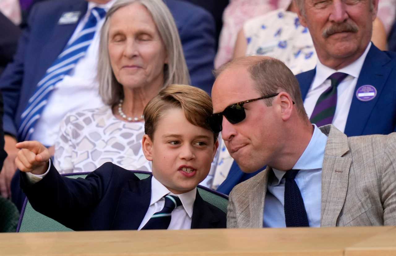 Prince George reveals who he was supporting in the Wimbledon final as he watches with Kate Middleton and William