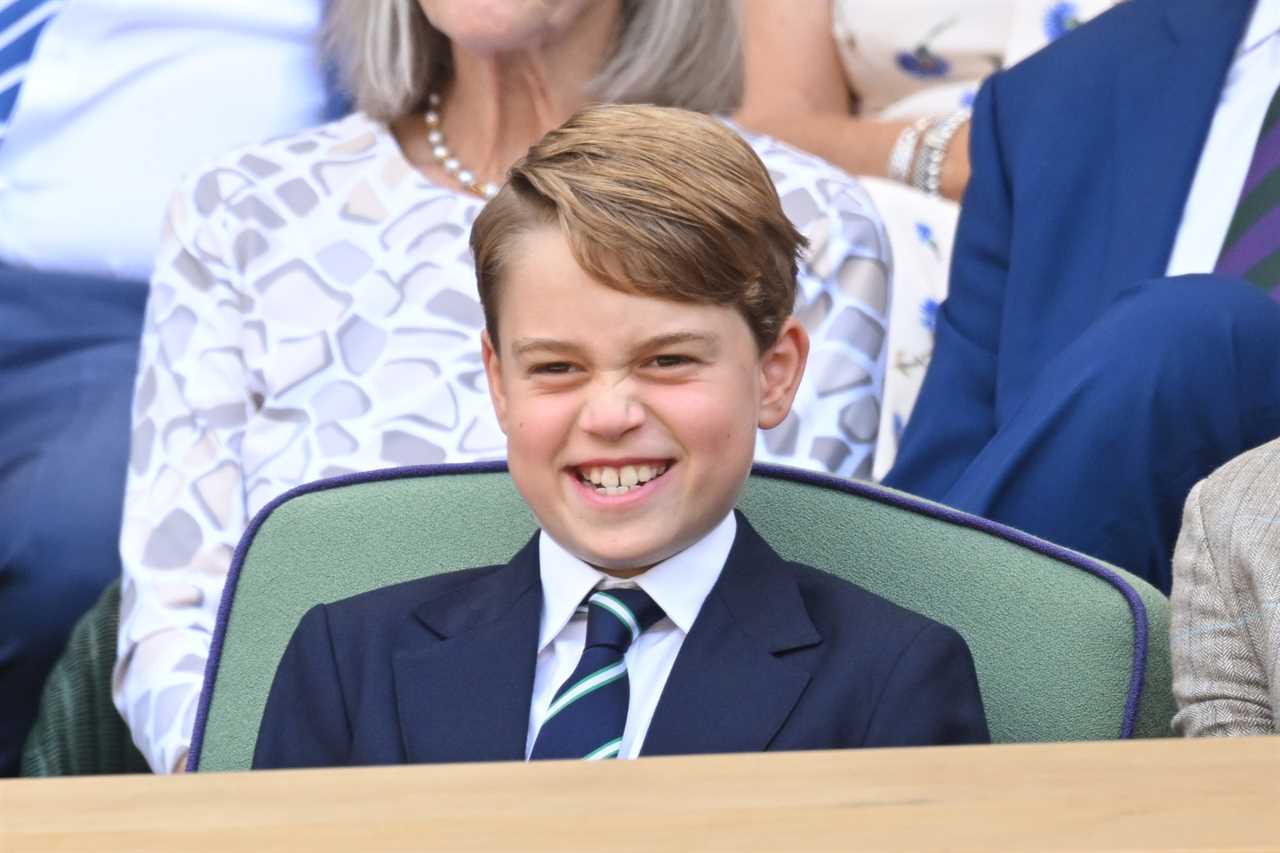 Prince George reveals who he was supporting in the Wimbledon final as he watches with Kate Middleton and William