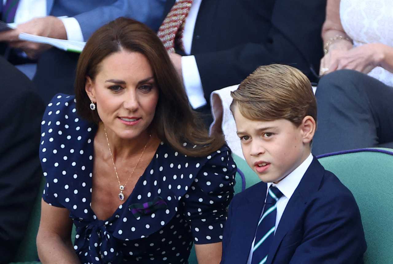 Prince George reveals who he was supporting in the Wimbledon final as he watches with Kate Middleton and William