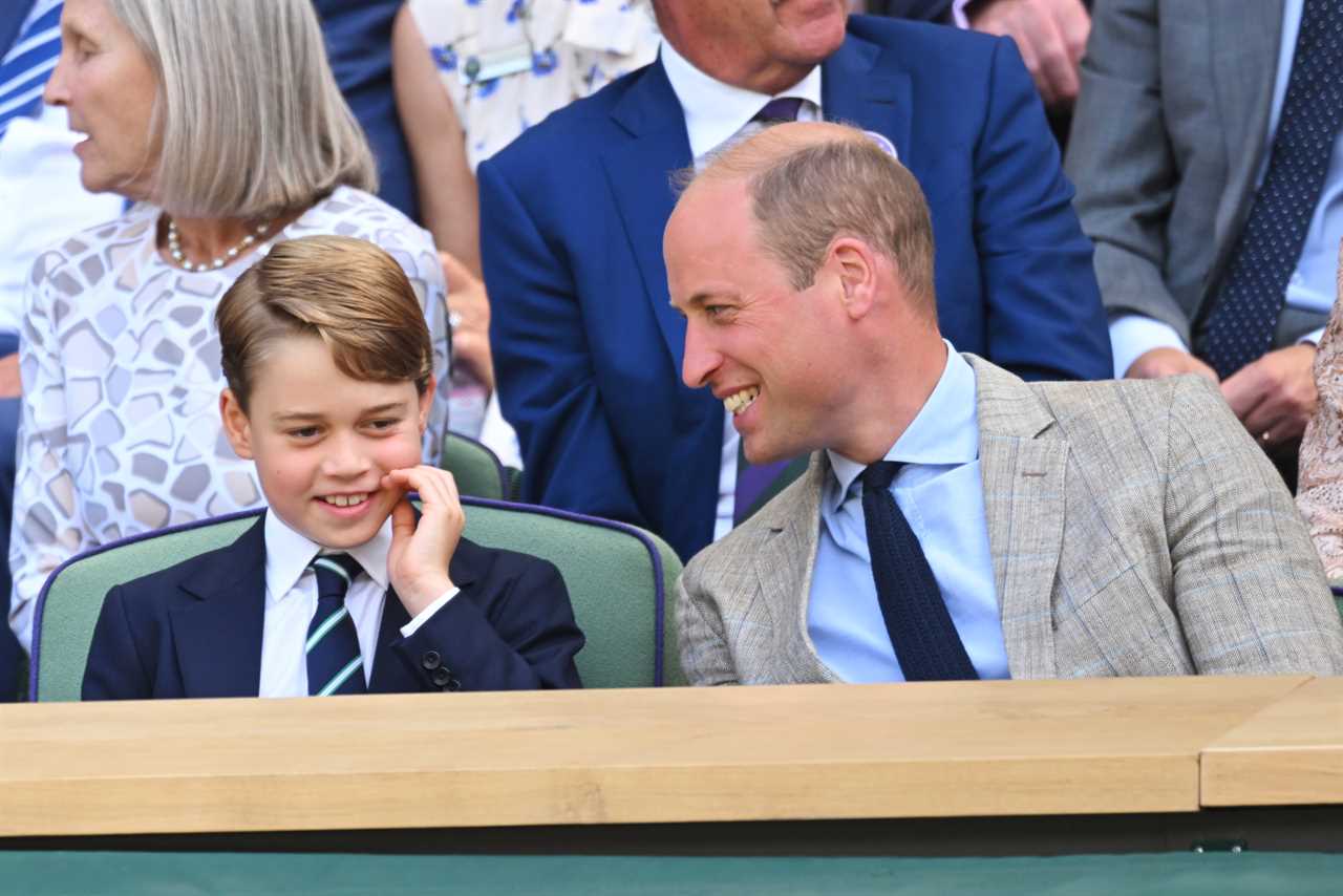 Prince George reveals who he was supporting in the Wimbledon final as he watches with Kate Middleton and William