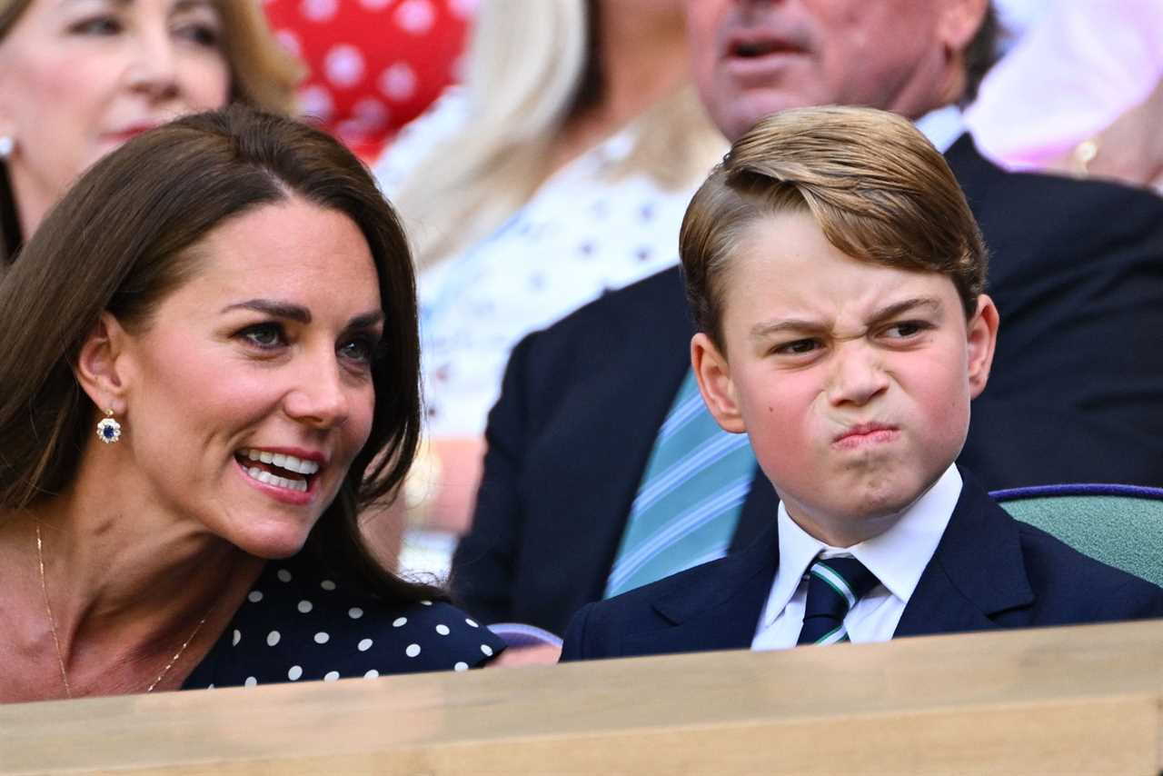 Prince George reveals who he was supporting in the Wimbledon final as he watches with Kate Middleton and William