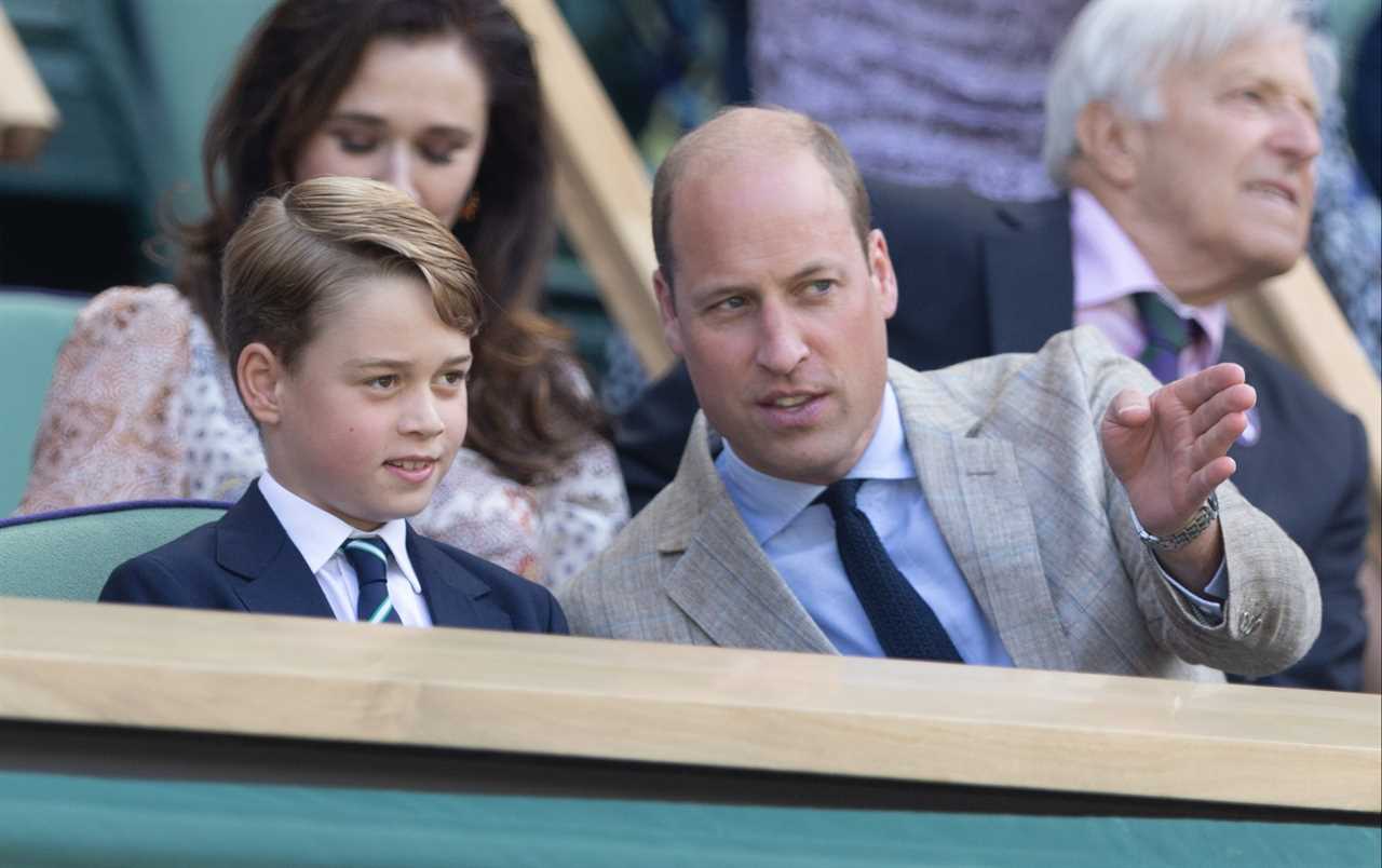 Prince George reveals who he was supporting in the Wimbledon final as he watches with Kate Middleton and William