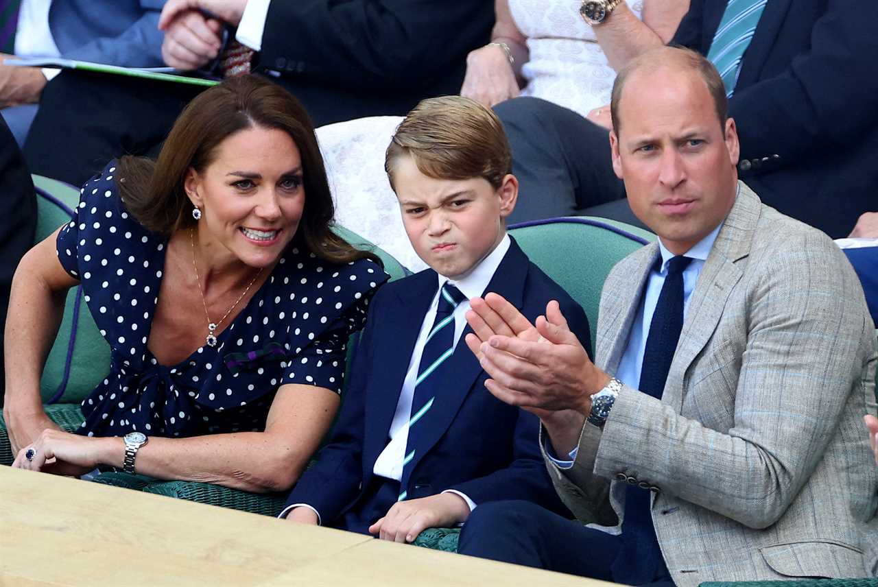 Royal fans in stitches over joke William cracked to Prince George backstage at Wimbledon