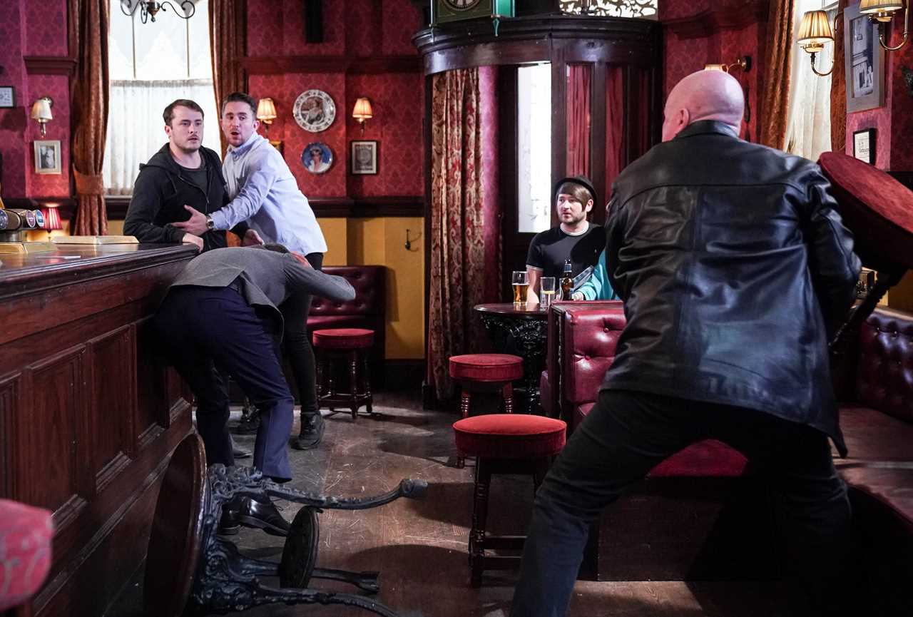 EastEnders spoilers: Phil Mitchell launches bar stool across the Queen Vic in explosive fight