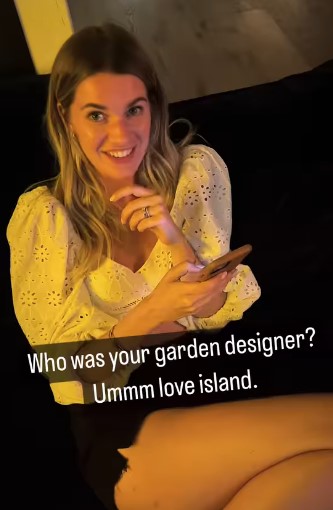 Joel Dommett and wife Hannah Cooper reveal incredible Love Island garden makeover including firepit and fairy lights