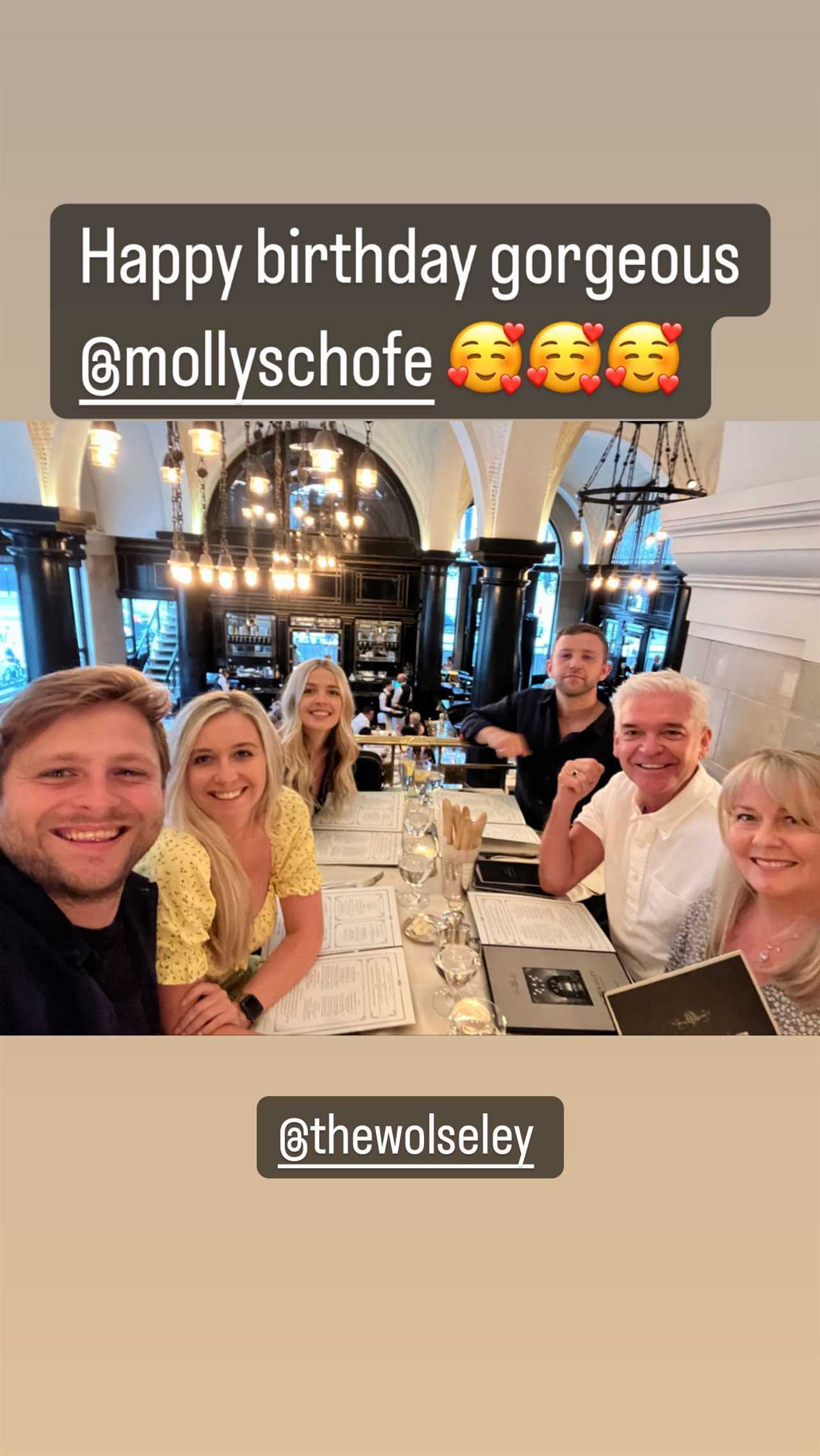 Phillip Schofield reunites with wife Stephanie and their kids for daughter Molly’s birthday