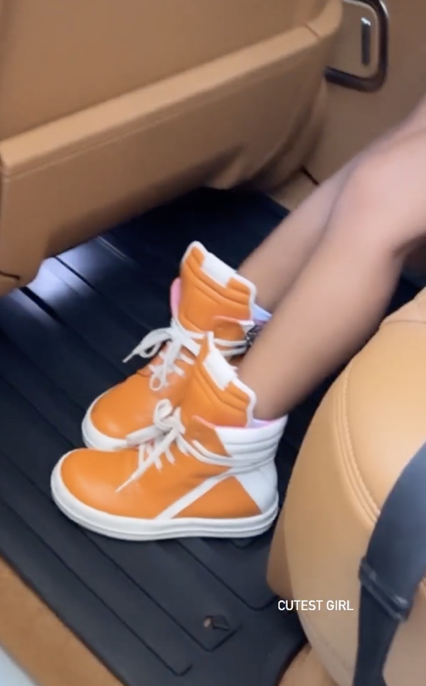 Kylie Jenner shows off daughter Stormi’s $500 sneakers in $200K Range Rover after fans slam mogul for ‘flaunting’ wealth
