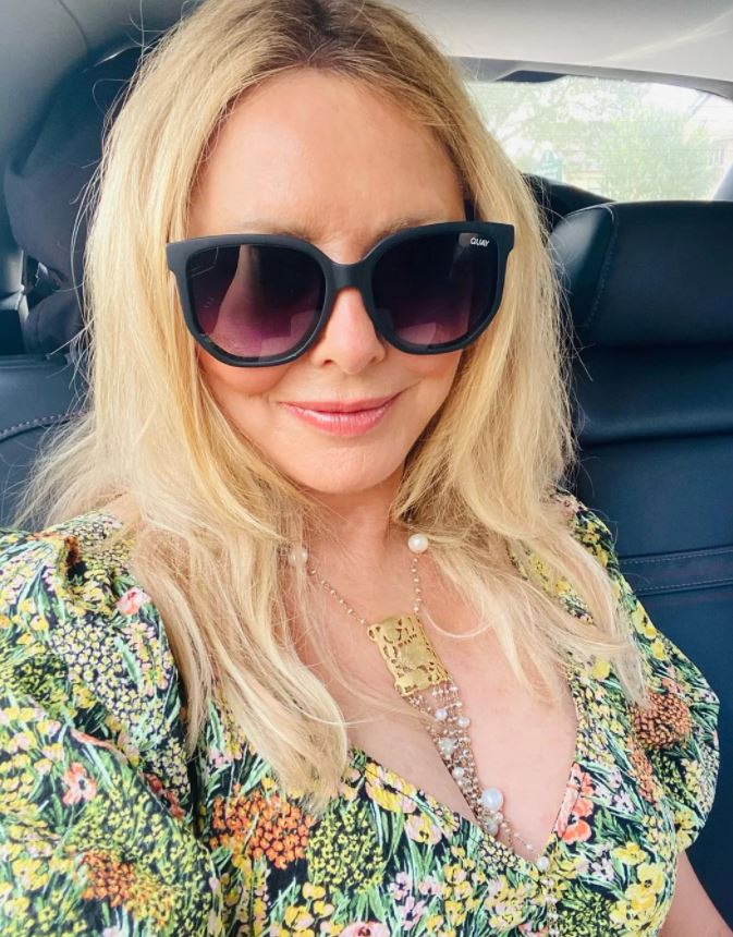 Carol Vorderman sends fans wild as she poses in lowrise dress at RAF air base