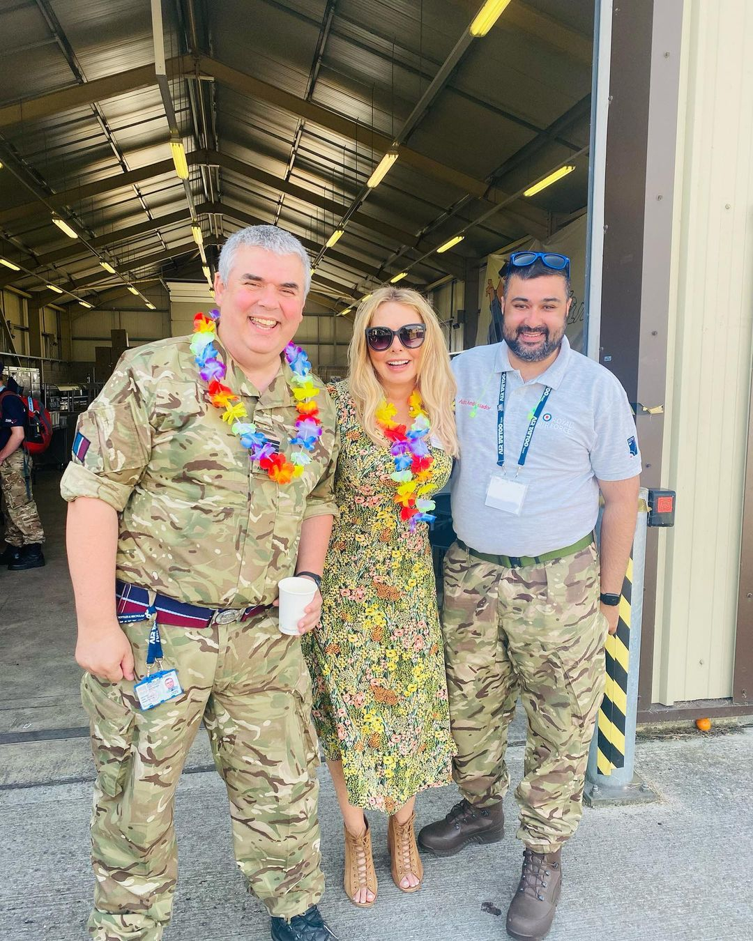 Carol Vorderman sends fans wild as she poses in lowrise dress at RAF air base