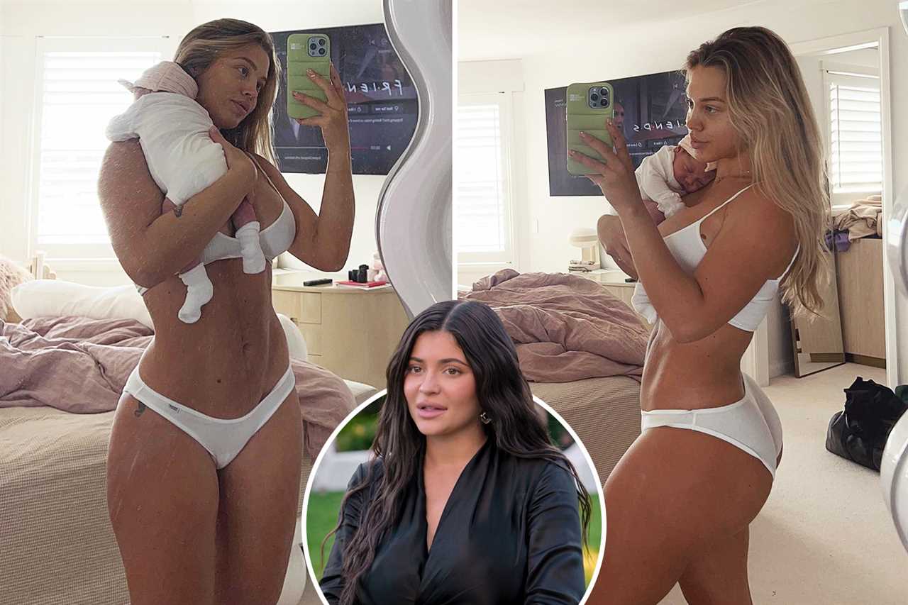 Kylie Jenner’s nemesis Tammy Hembrow flaunts her incredible post-baby body in lingerie just weeks after giving birth