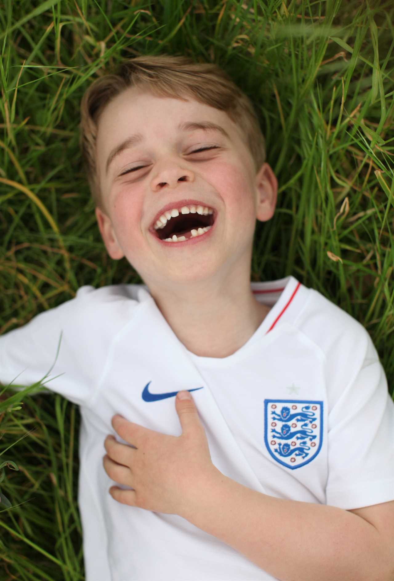 Prince George flashes huge smile in latest photo released to mark his ninth birthday