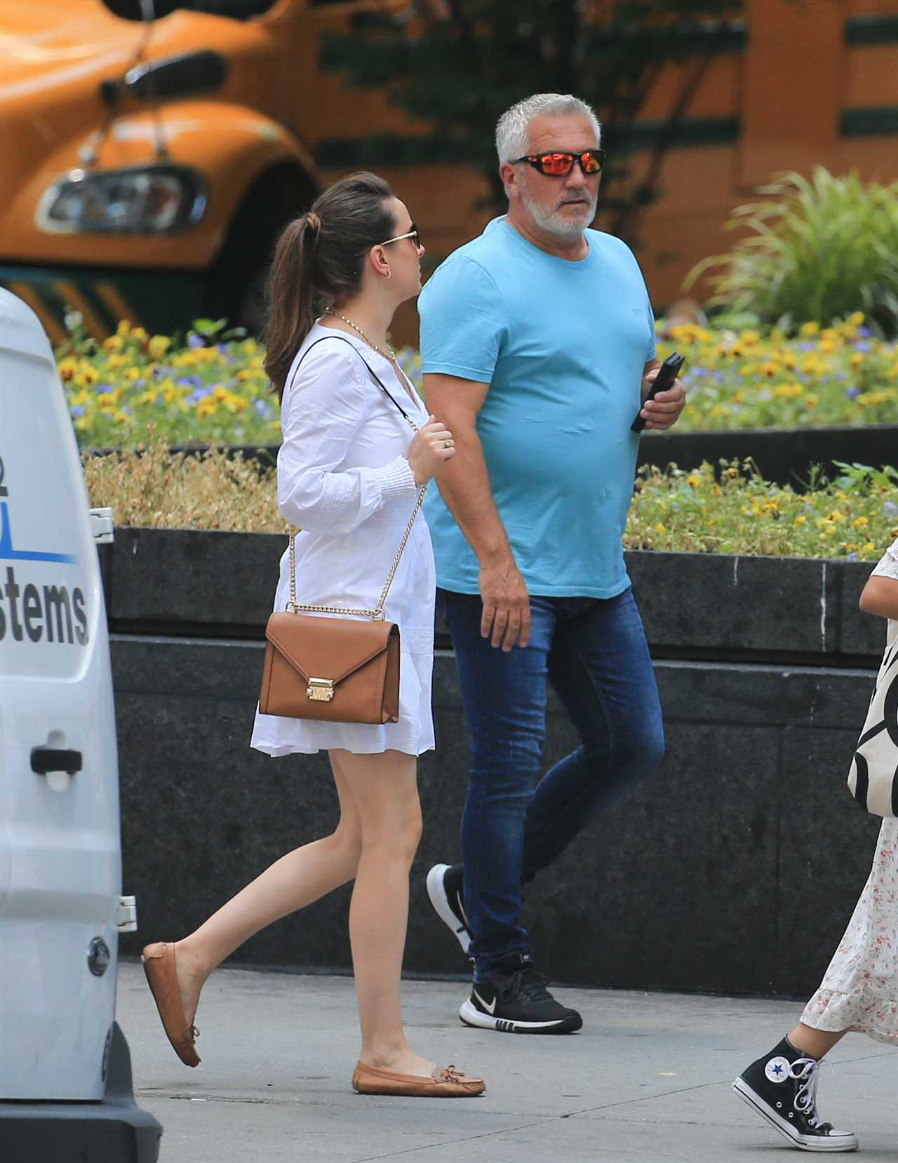 Paul Hollywood, 56, takes stroll in New York with girlfriend, 38, after blaming new C4 show for 50lbs weight gain