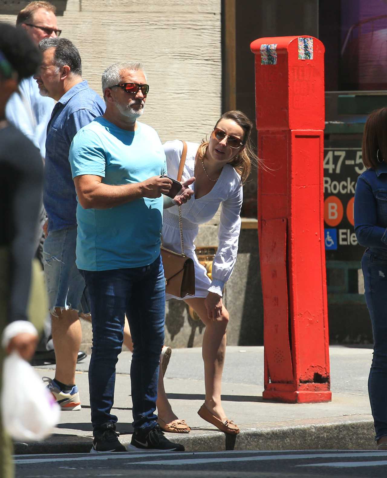 Paul Hollywood, 56, takes stroll in New York with girlfriend, 38, after blaming new C4 show for 50lbs weight gain