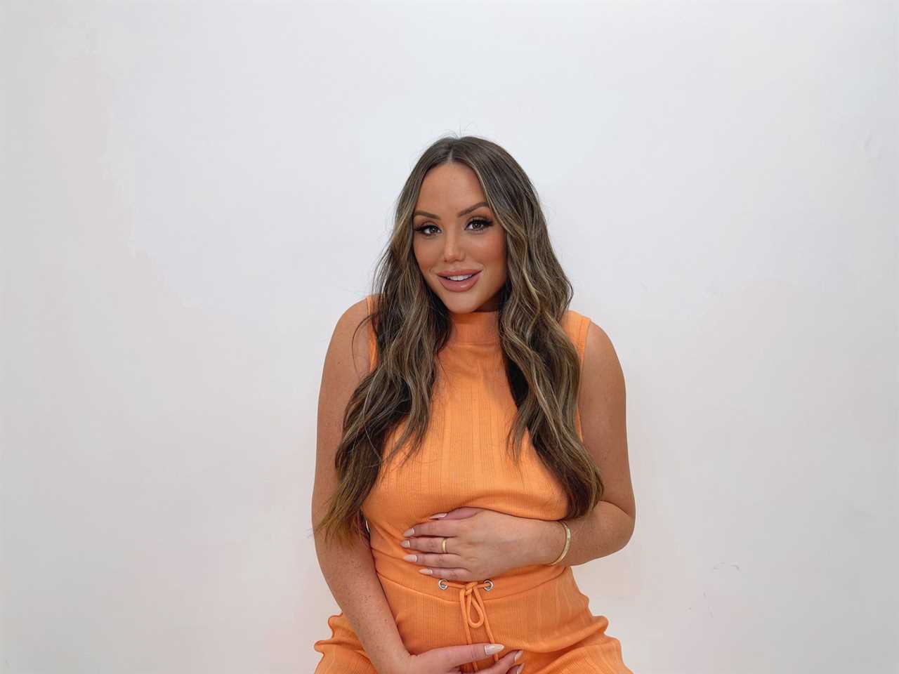 Pregnant Charlotte Crosby shows off growing baby bump in minidress as she heads home with leftovers in Newcastle