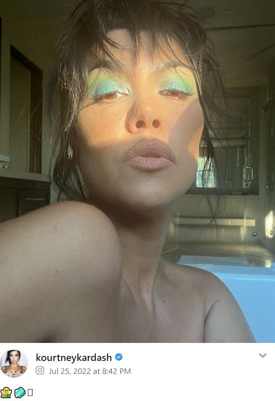 Kourtney Kardashian, 43, posts & DELETES close-up shot of natural skin, pores & freckles in new unedited photo