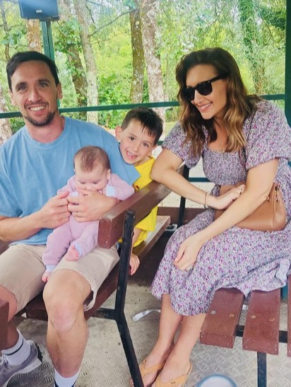 Catherine Tyldesley shares beautiful snaps as her baby daughter Iris enjoys her first holiday
