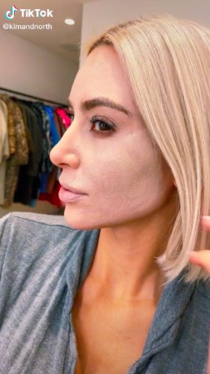 Kim Kardashian’s daughter North, 9, shocks fans by showing off mom’s REAL skin including pores and psoriasis on TikTok