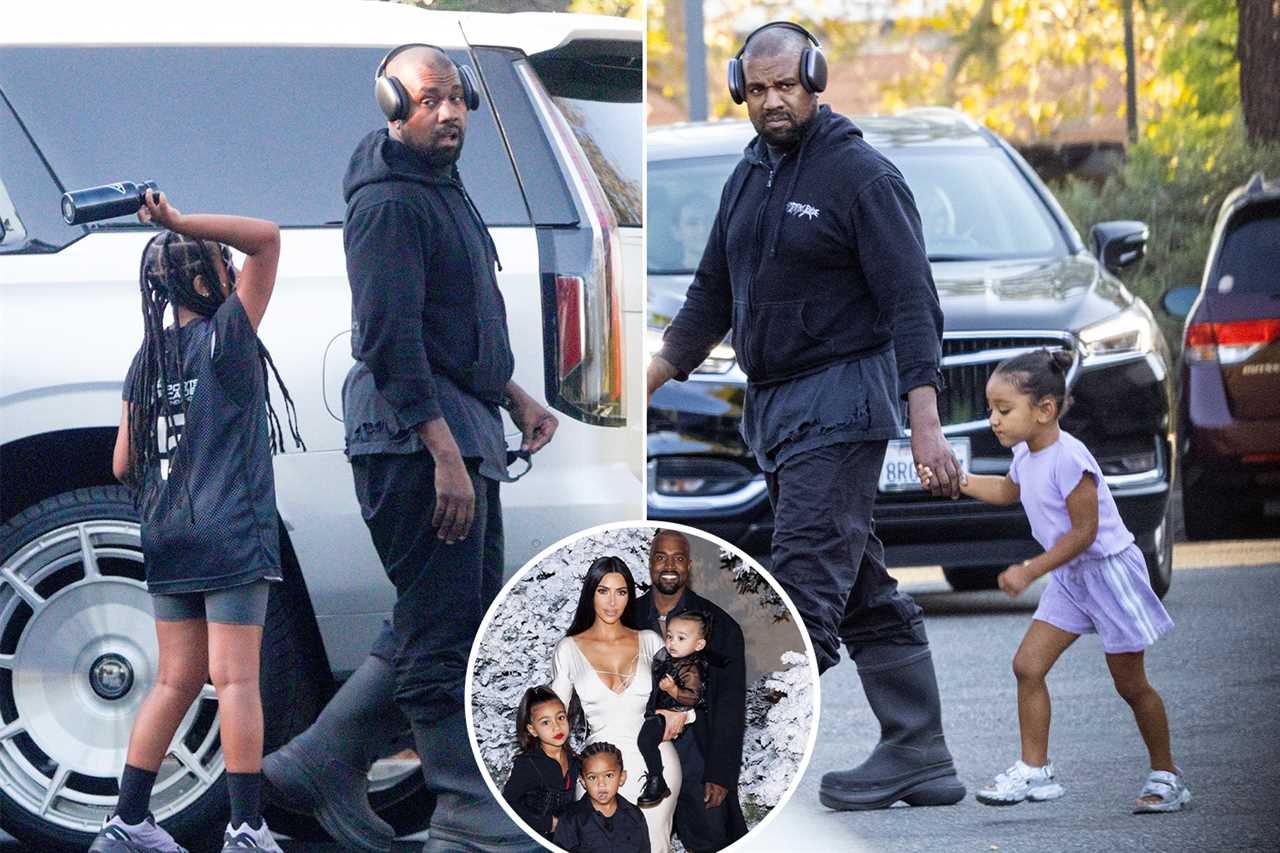 Kim Kardashian looks unrecognizable after daughter North, 9, does her mom’s makeup amid rumors star is ‘back with Kanye’