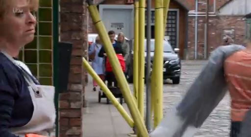 Coronation Street fans seriously distracted as they spot dangerous blunder with baby Alfie’s pram