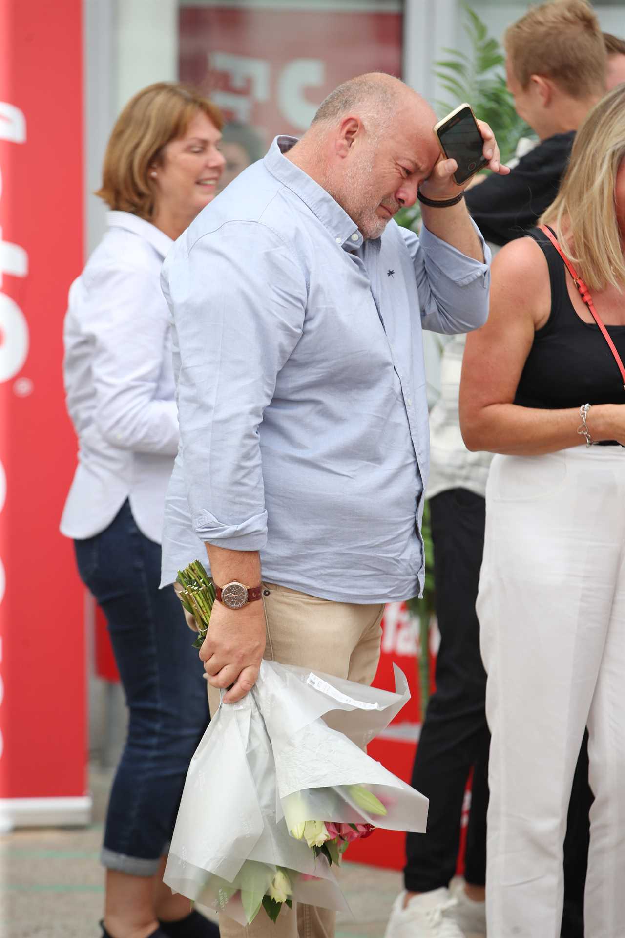 Love Island finalists look ecstatic as they get mobbed at the airport as they finally arrive home