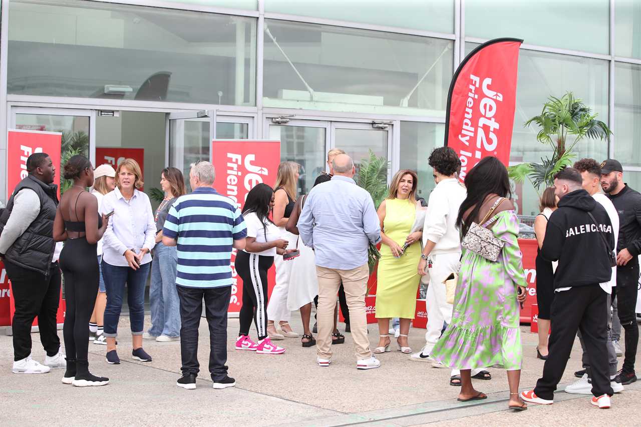 Love Island finalists look ecstatic as they get mobbed at the airport as they finally arrive home