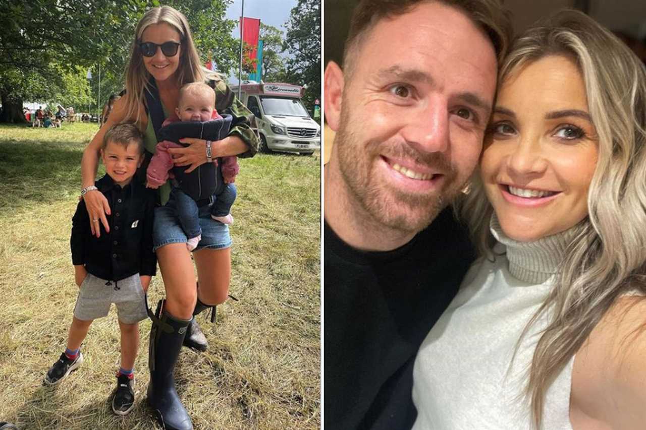 Helen Skelton is left in hysterics at her children’s ‘rude’ chalk drawings in the garden