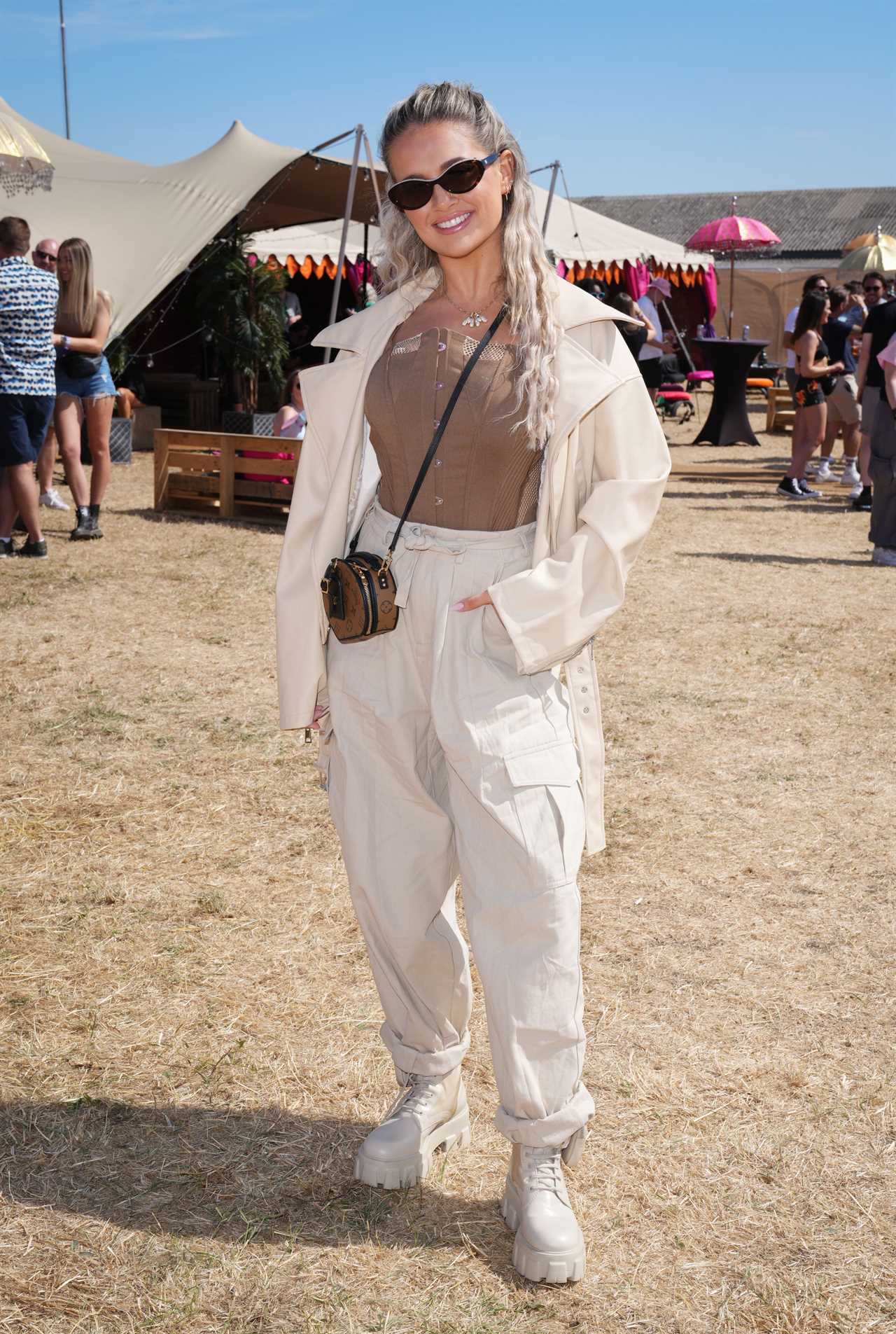 Molly-Mae Hague covers up as she joins Love Island stars for PrettyLittleThing festival