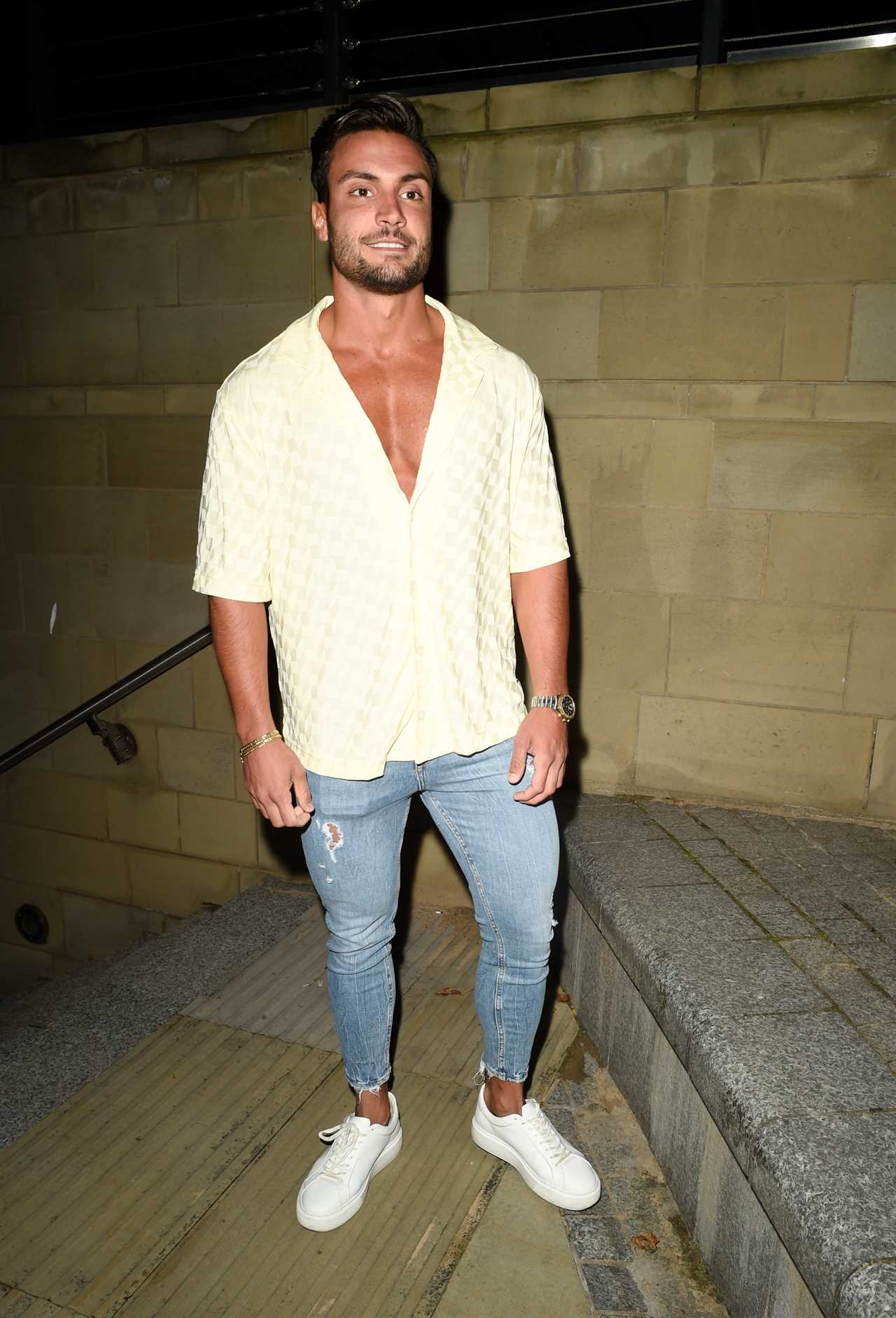 Love Island winner Davide heads out for lads’ night out in Manchester without Ekin-Su 400 miles away in Essex