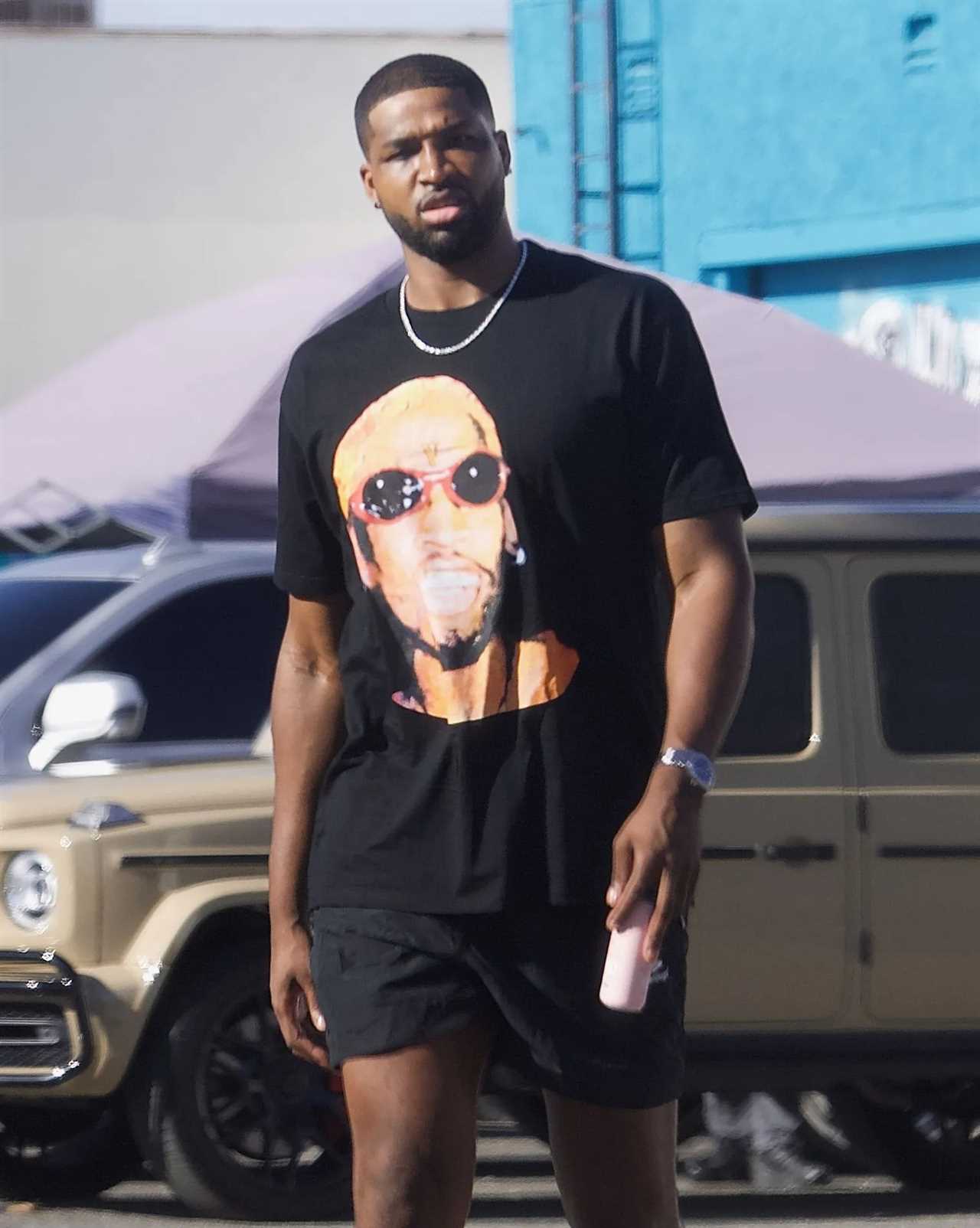 Khloe Kardashian’s ex Tristan Thompson looks somber as he’s seen for first time since they welcomed son & second baby