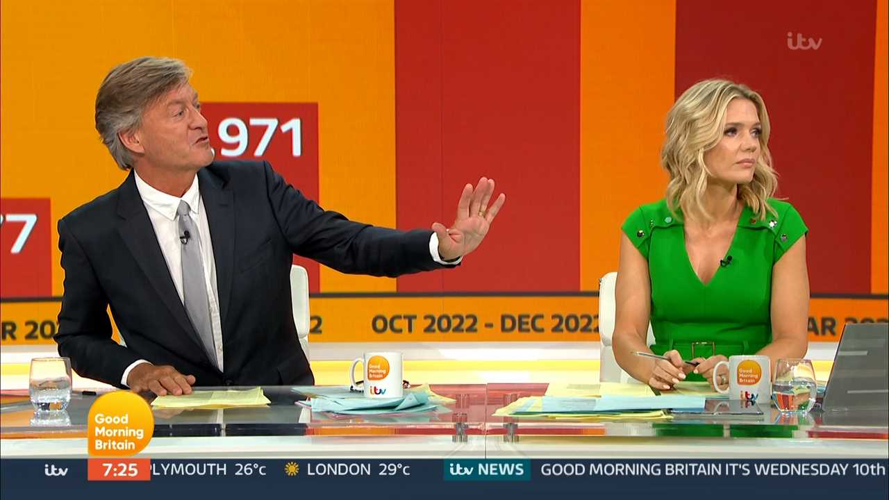 Awkward moment Richard Madeley tells Good Morning Britain guests to ‘be quiet’ on air 