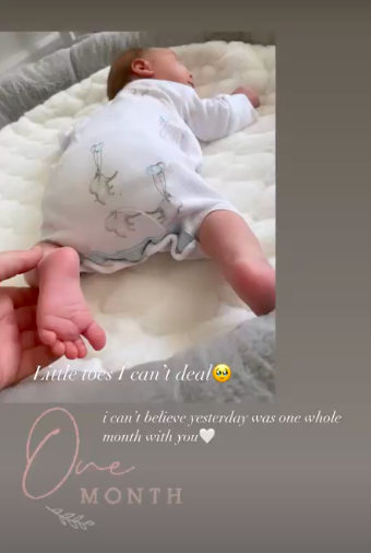 Gogglebox’s Georgia Bell shares adorable new snap of baby son as she marks one month with tot