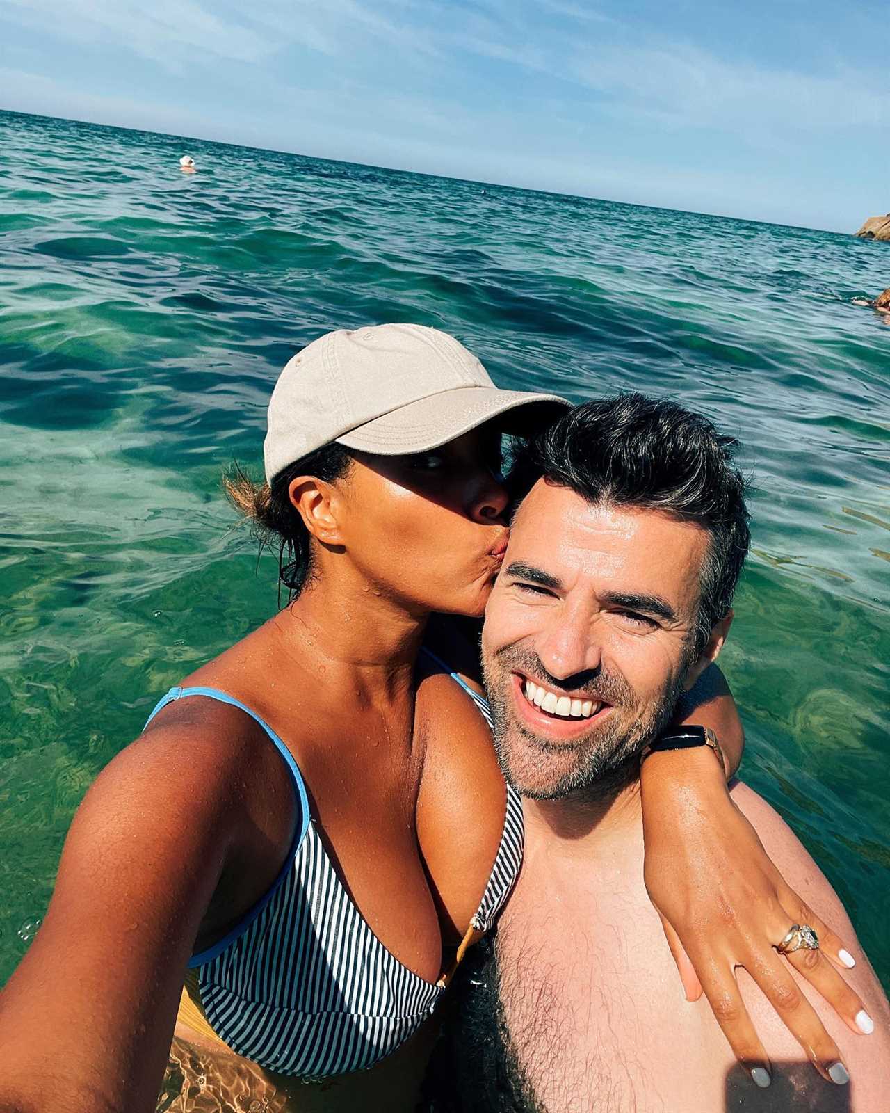 Steve Jones poses with rarely seen American wife on holiday in Cornwall