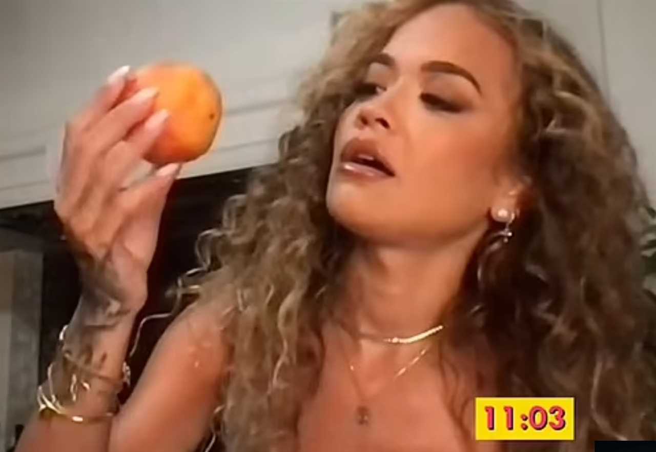 Rita Ora leaves Big Breakfast fans cringing as she complains about ‘dusty apple’ that’s actually a peach