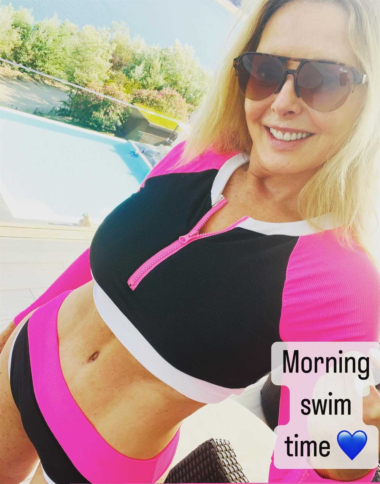 Carol Vorderman Shows Off Her Rock Hard Abs As TV Star