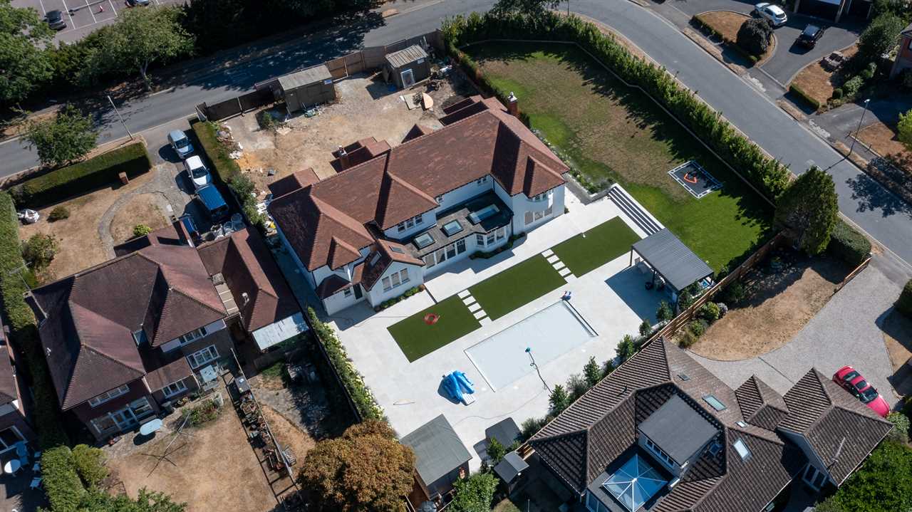 Billie and Greg Shepherd’s incredible £1.4m Essex mansion is finally finished as builders leave and pool is ready