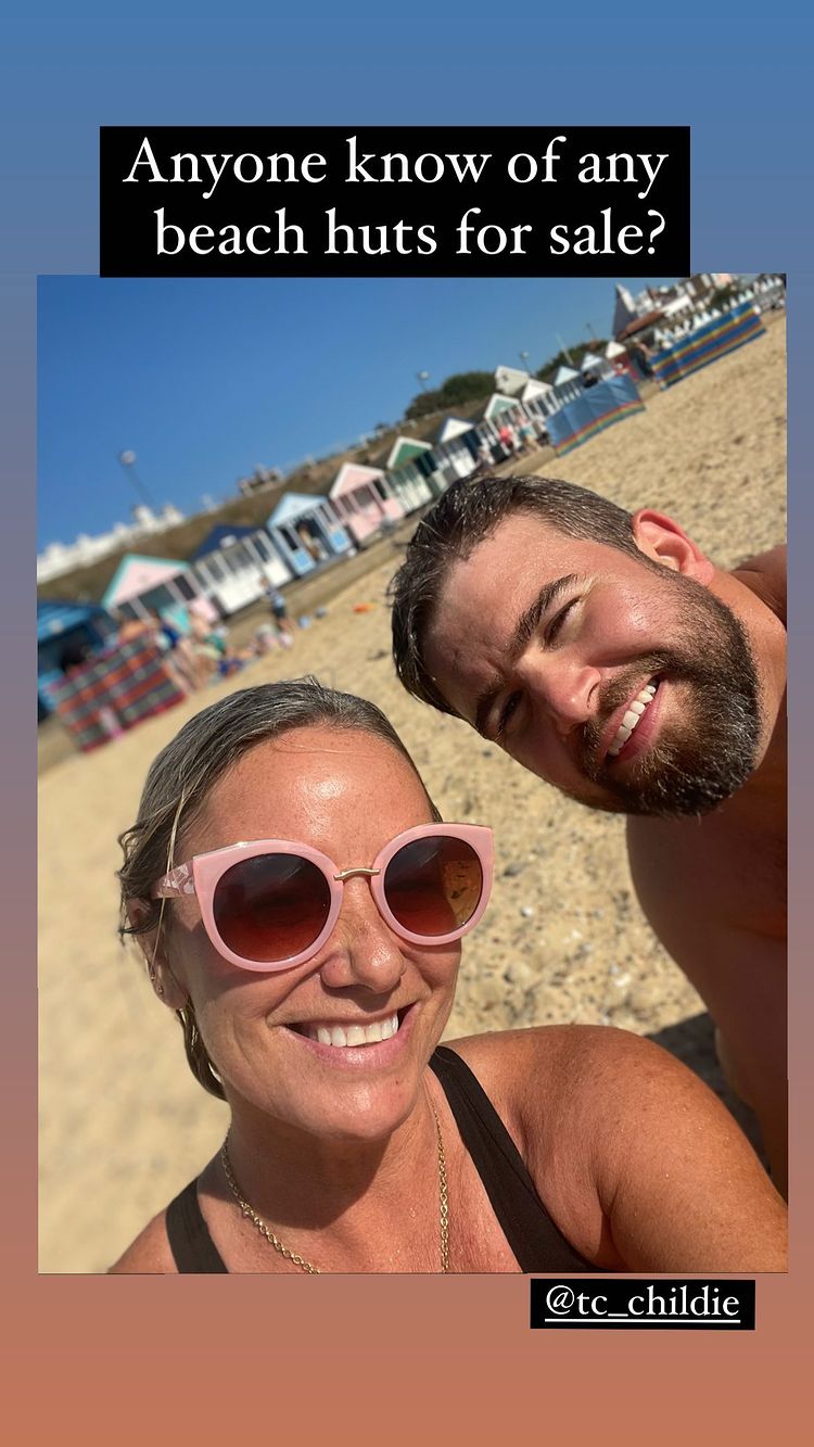 EastEnders’ Tamzin Outhwaite shares rare snap of her boyfriend Tom on summer staycation