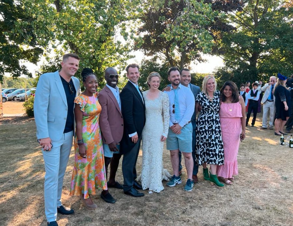 CBBC stars unrecognisable as they reunite for former presenter’s wedding