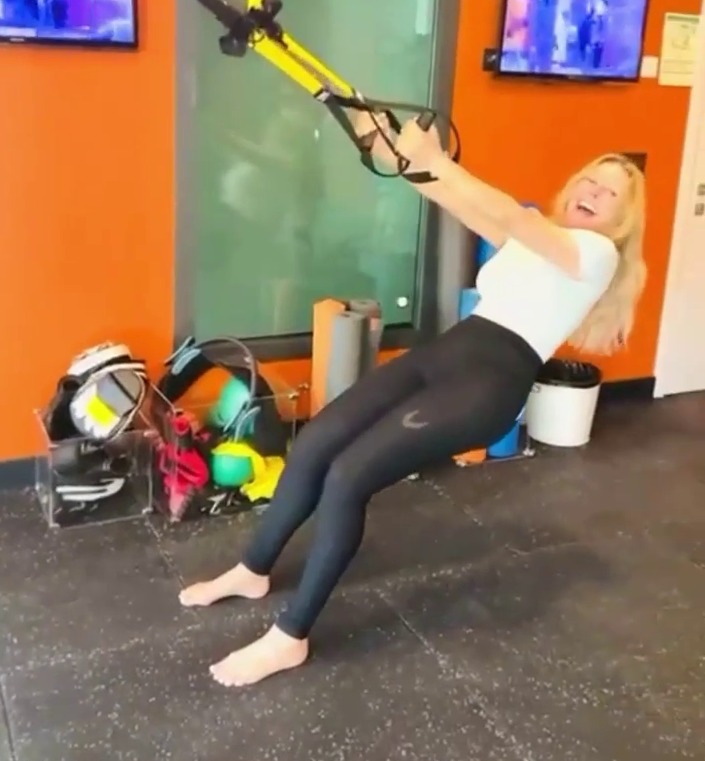 Carol Vorderman shows off her incredible curves in tight lycra as she works out after dropping a dress size in two weeks