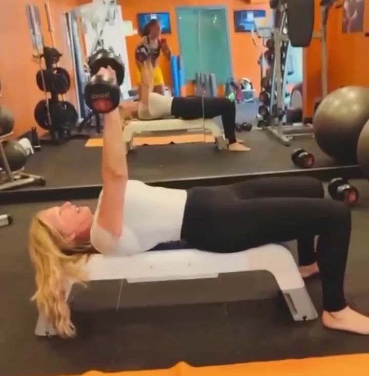 Carol Vorderman shows off her incredible curves in tight lycra as she works out after dropping a dress size in two weeks