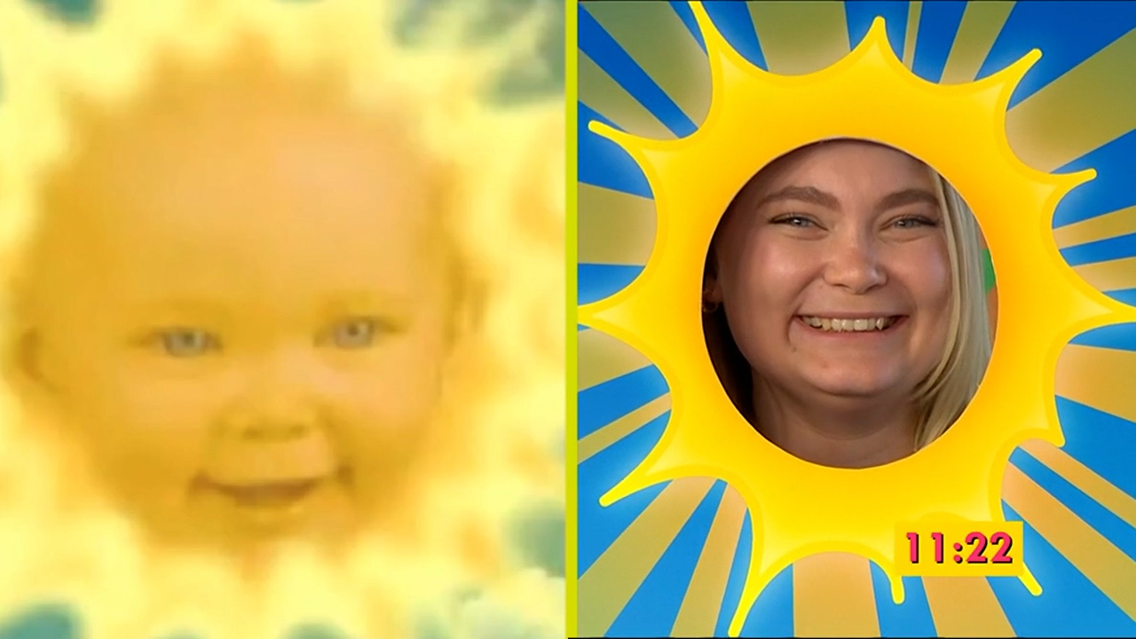 Big Breakfast fans stunned as Teletubbies’ original Sun Baby makes appearance and is all grown up