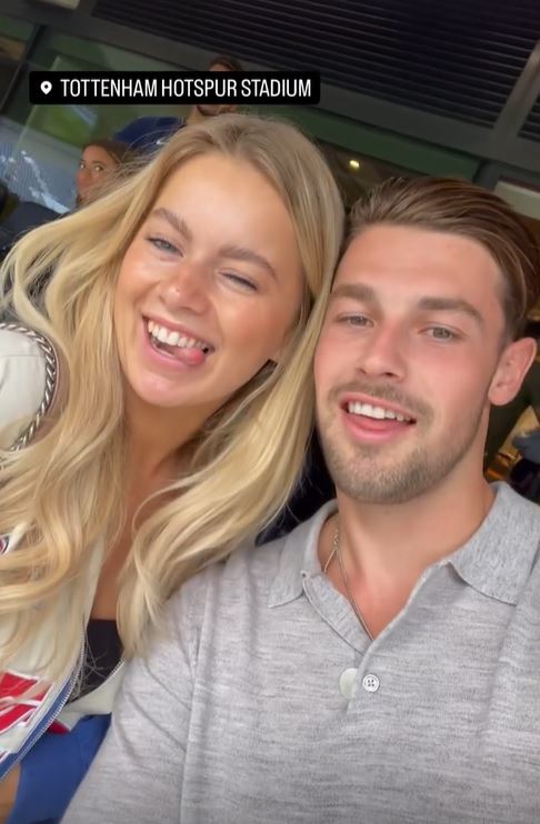 Love Island’s Gemma Owen and Luca enjoy hungover date with Tasha and Andrew as they watch Spurs