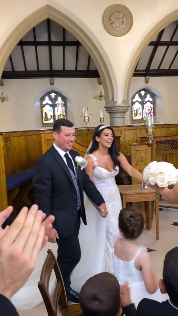 Towie’s Little Chris looks very different as he marries Rossella Castellana in stunning ceremony