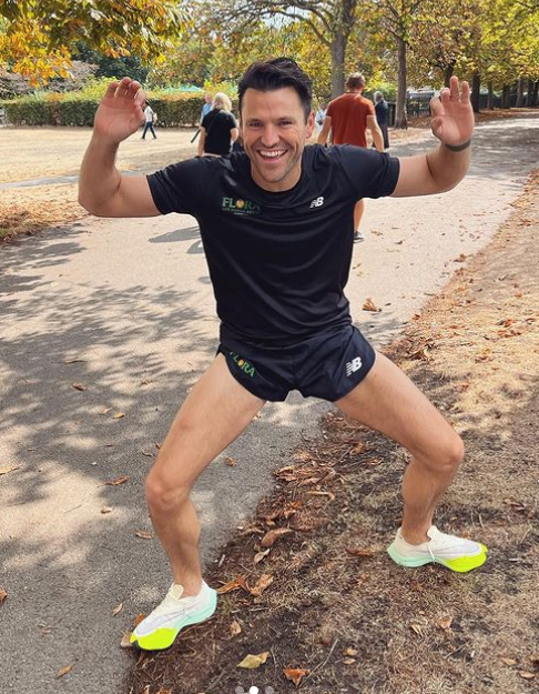 Mark Wright caught stripping down to underwear as he changes for run in the park