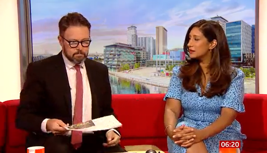 BBC Breakfast’s Jon Kay brutally told he has a ‘boring face’ – and co-star even agrees